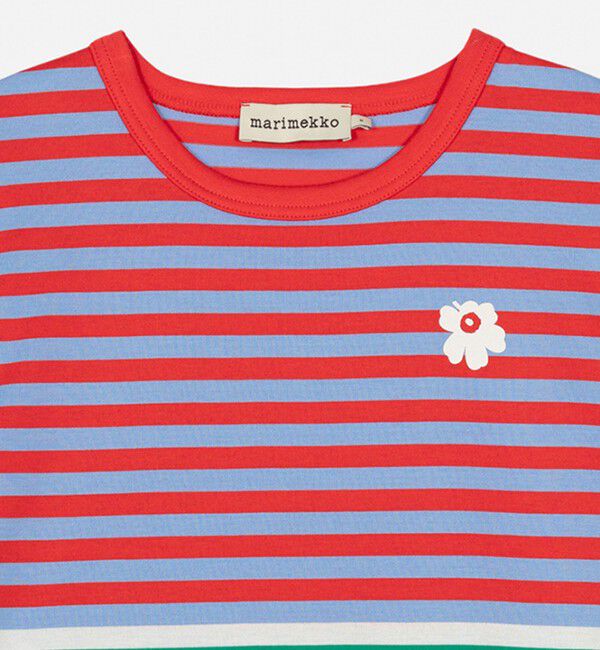 Marimekko「Tasaraita Unikko Tシャツ」|シャツ・ブラウス|