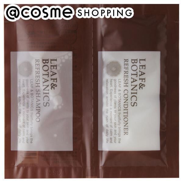  「LEAF＆BOTANICS （リーフアンドボタニクス） リフレッシュヘアケアパウチ (10ml&times;2)」|シャンプー|その他