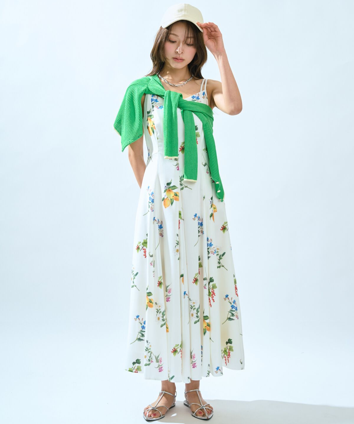 AND COUTURE（アンド クチュール フルーツ×フラワープリントワンピース フルーツ×フラワープリントワンピース（アンドクチュール）｜ルミネの