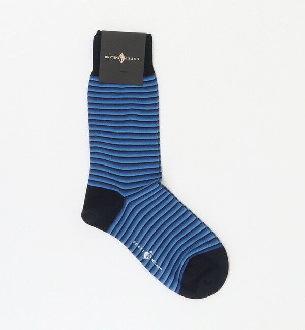 UNITED ARROWS「＜SOZZI＞カラーボーダー ソックス」|ソックス|COBALT