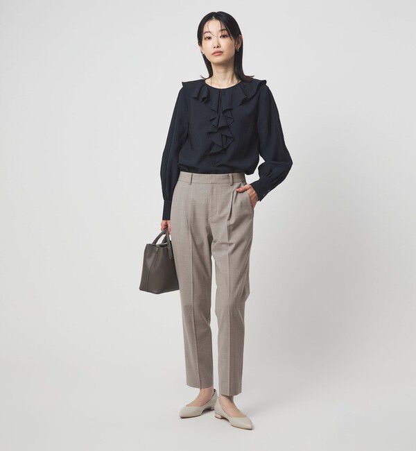 size SHORT/TALLあり］カチリラ テーパードパンツ ウォッシャブル