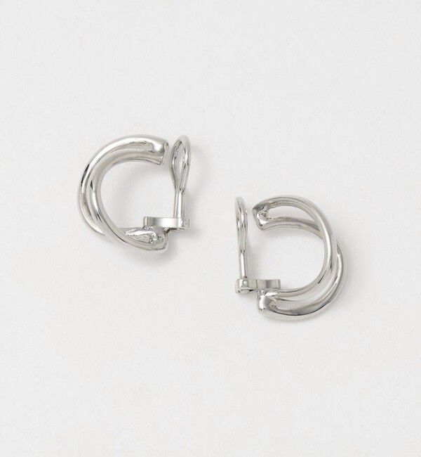 BEAUTY&YOUTH UNITED ARROWS「ハーフカーブライン イヤリング」|イヤリング|SILVER