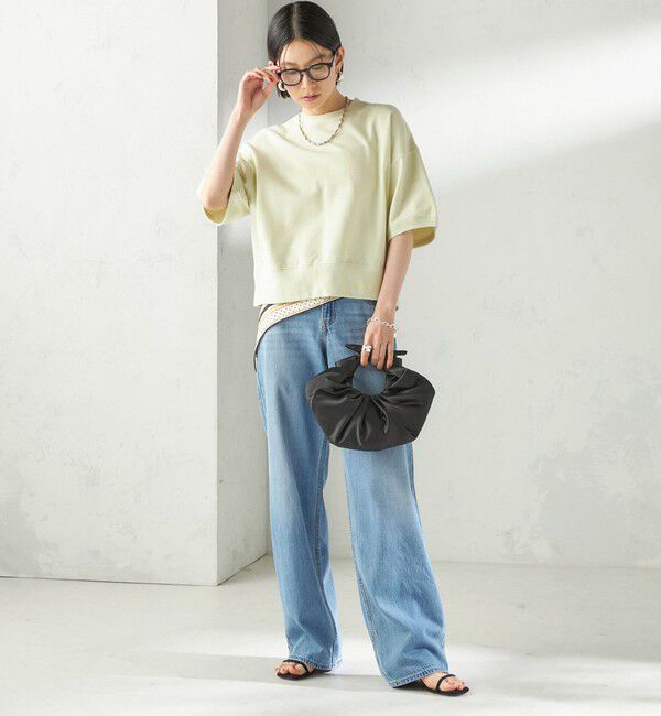 SHIPS for women「【SHIPS別注】SLOANE:〈手洗い可能〉半袖 ショート スウェット」|Tシャツ・カットソー|