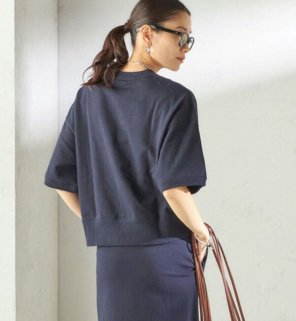 SHIPS for women「【SHIPS別注】SLOANE:〈手洗い可能〉半袖 ショート スウェット」|Tシャツ・カットソー|