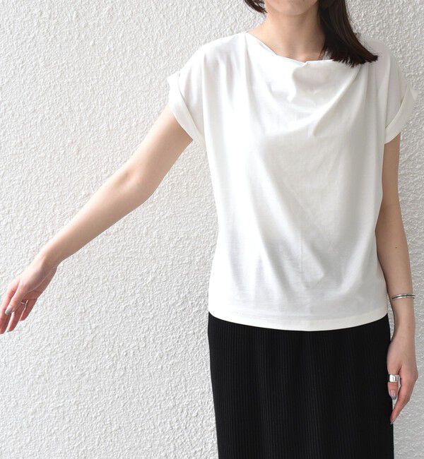 SHIPS Colors 「SHIPS Colors:〈接触冷感・手洗い可能〉クールタッチ ドレープ TEE◇」|Tシャツ・カットソー|