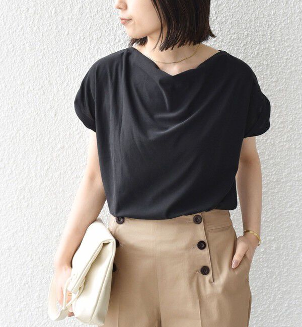 SHIPS Colors 「SHIPS Colors:〈接触冷感・手洗い可能〉クールタッチ ドレープ TEE◇」|Tシャツ・カットソー|