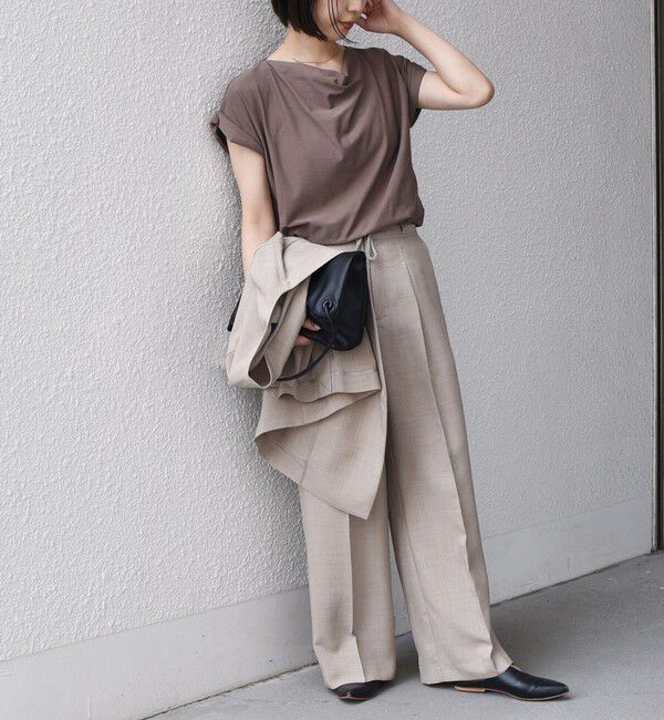 SHIPS Colors 「SHIPS Colors:〈接触冷感・手洗い可能〉クールタッチ ドレープ TEE◇」|Tシャツ・カットソー|