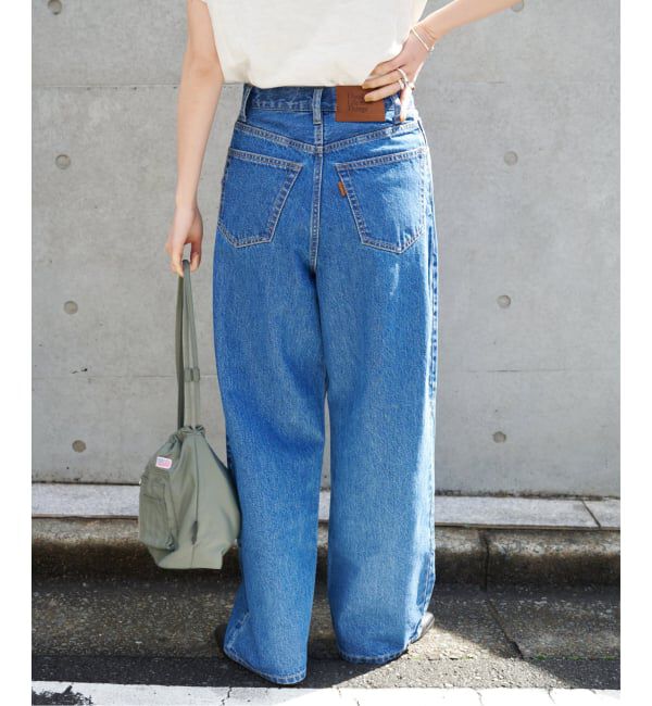 追加 ULTサマーデニムハイライズルーズ5PKT BLUE/NAVY（OUTDOOR