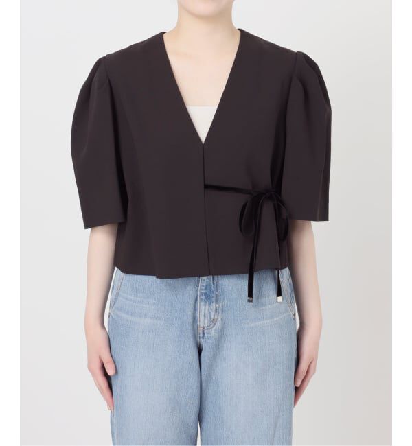 IENA「《セットアップ対応/一部店舗限定》カルゼショート丈パフジャケット」|その他|