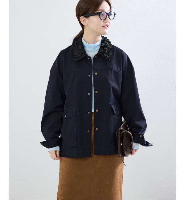 IENA「《予約》MARGE/マージ 別注 FLOWER COLLAR COVERALLS ブルゾン 1012-0101-023」|その他|