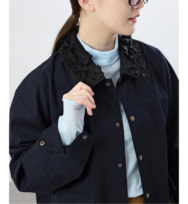IENA「《予約》MARGE/マージ 別注 FLOWER COLLAR COVERALLS ブルゾン 1012-0101-023」|その他|