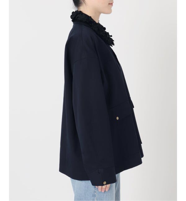 IENA「《予約》MARGE/マージ 別注 FLOWER COLLAR COVERALLS ブルゾン 1012-0101-023」|その他|