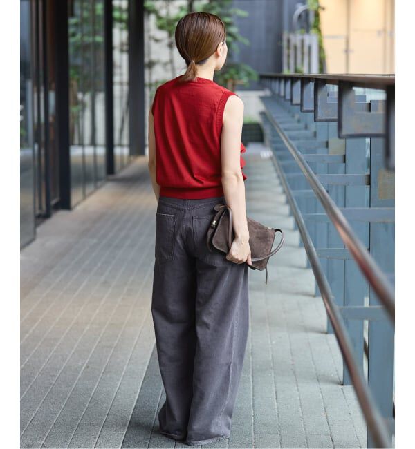 IENA「《予約》LOWER/ローヴァー 18G Sleeveless Cardigan カーディガン LW-88」|カーディガン|