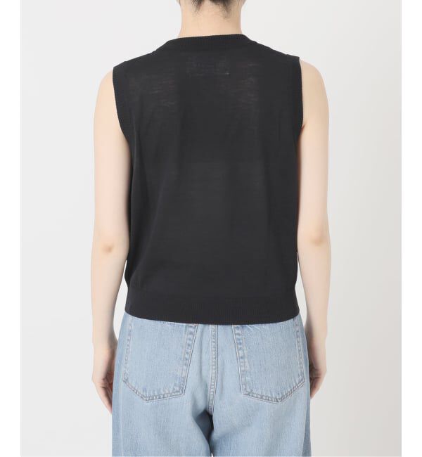 IENA「《予約》LOWER/ローヴァー 18G Sleeveless Cardigan カーディガン LW-88」|カーディガン|