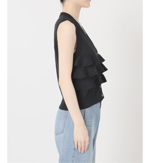 IENA「《予約》LOWER/ローヴァー 18G Sleeveless Cardigan カーディガン LW-88」|カーディガン|