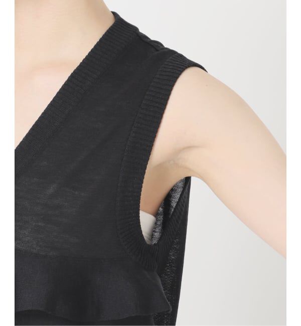 IENA「《予約》LOWER/ローヴァー 18G Sleeveless Cardigan カーディガン LW-88」|カーディガン|