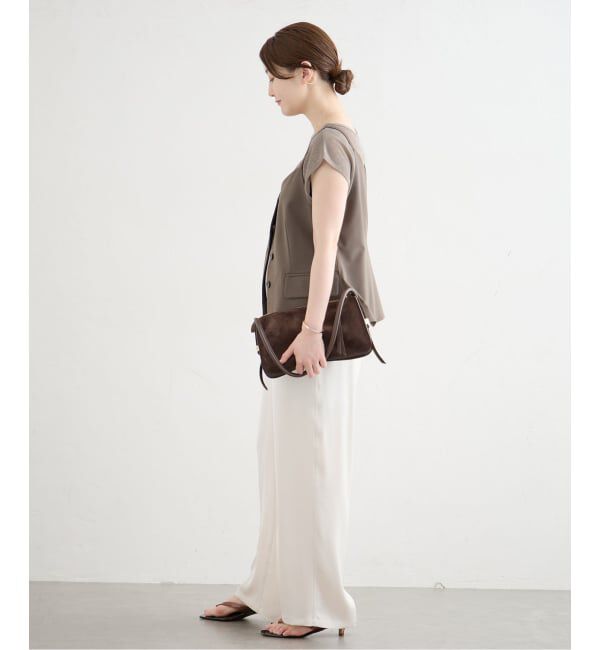 IENA「《予約》ラメフレンチスリーブTシャツ」|Tシャツ・カットソー|