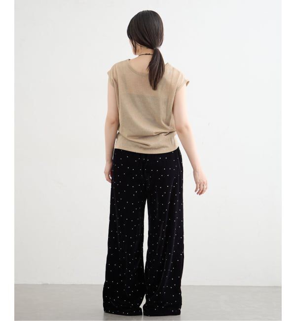 IENA「《予約》ラメフレンチスリーブTシャツ」|Tシャツ・カットソー|
