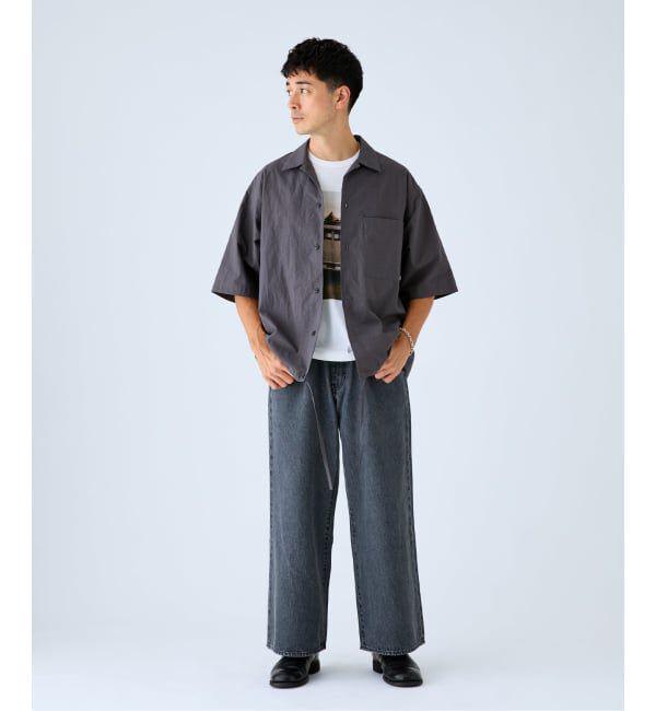 EDIFICE「Levi&rsquo;s(リーバイス) 別注 Baggy Wide Leg デニムパンツ（L28）」|デニム|