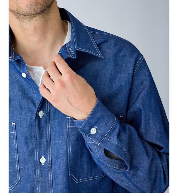 EDIFICE「《予約》ETS.MATERIAUX(マテリオ) US ネイビーシャツ」|シャツ・ブラウス|
