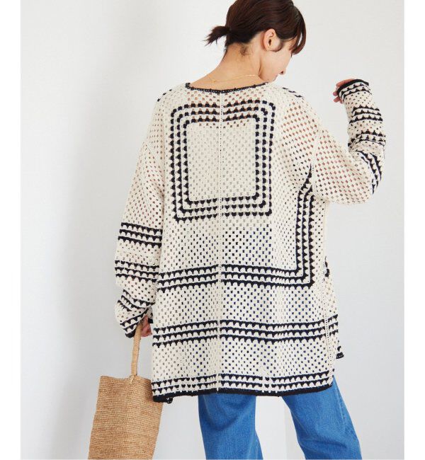 JOURNAL STANDARD relume「《追加5》クロシェラインVネックカーディガン」|カーディガン|