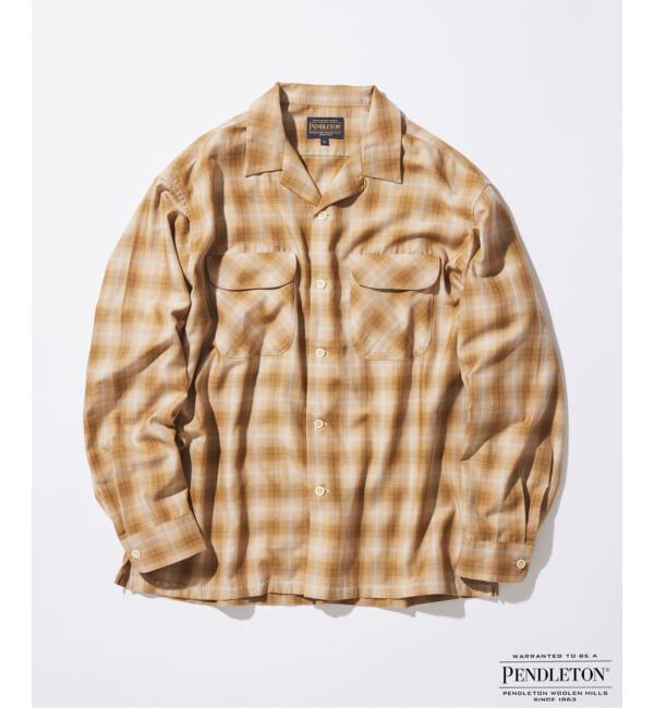 JOURNAL STANDARD「PENDLETON / ペンドルトン 別注 オープンカラーシャツ」|シャツ・ブラウス|ベージュ