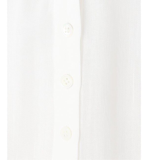 NOBLE「《セットアップ対応》【洗える】ラミーリヨセルツイルギャザーブラウス」|シャツ・ブラウス|