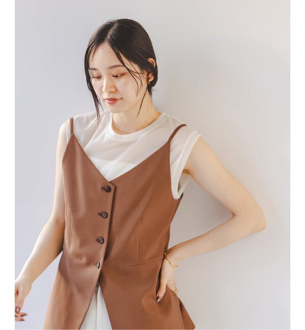 NOBLE「《予約・セットアップ対応》エステルツイルキャミビスチェ」|シャツ・ブラウス|