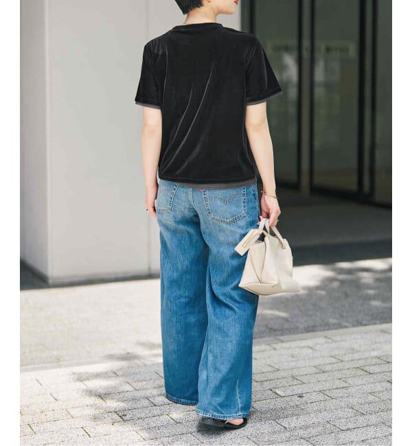 Spick and Span「《予約》ベロアレイヤードTシャツ」|Tシャツ・カットソー|