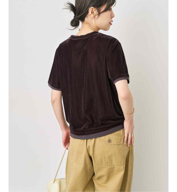 Spick and Span「《予約》ベロアレイヤードTシャツ」|Tシャツ・カットソー|