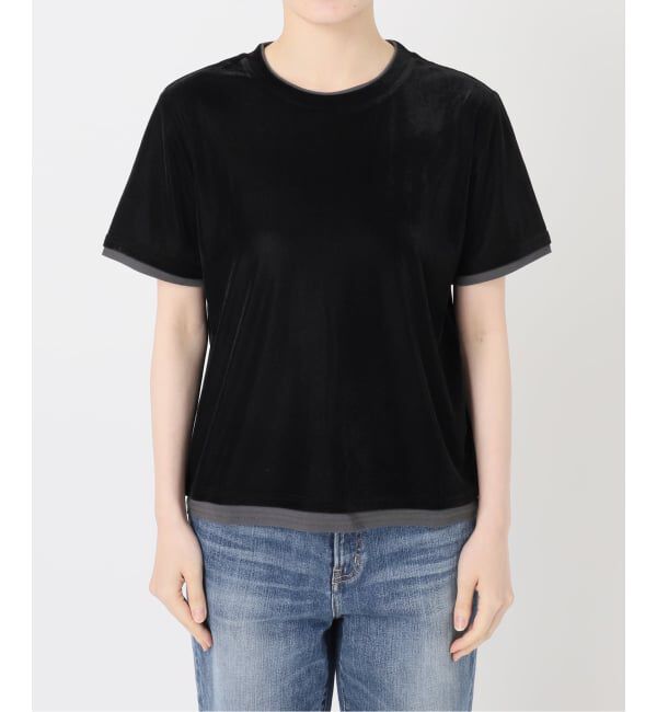 Spick and Span「《予約》ベロアレイヤードTシャツ」|Tシャツ・カットソー|