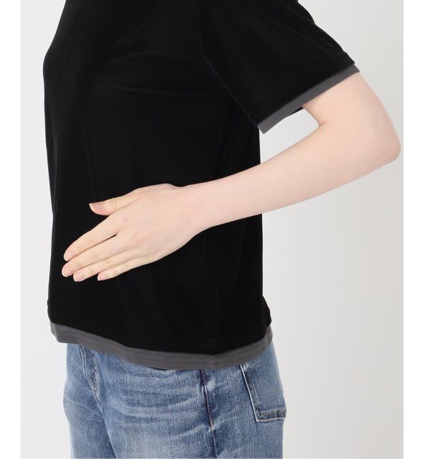 Spick and Span「《予約》ベロアレイヤードTシャツ」|Tシャツ・カットソー|
