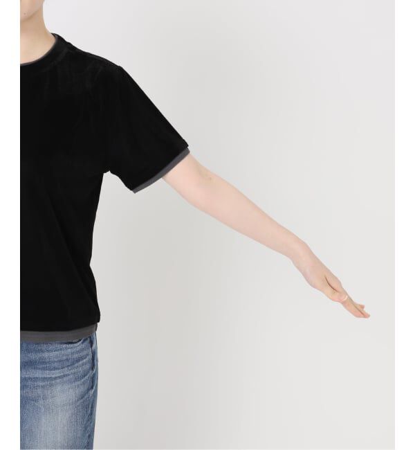 Spick and Span「《予約》ベロアレイヤードTシャツ」|Tシャツ・カットソー|