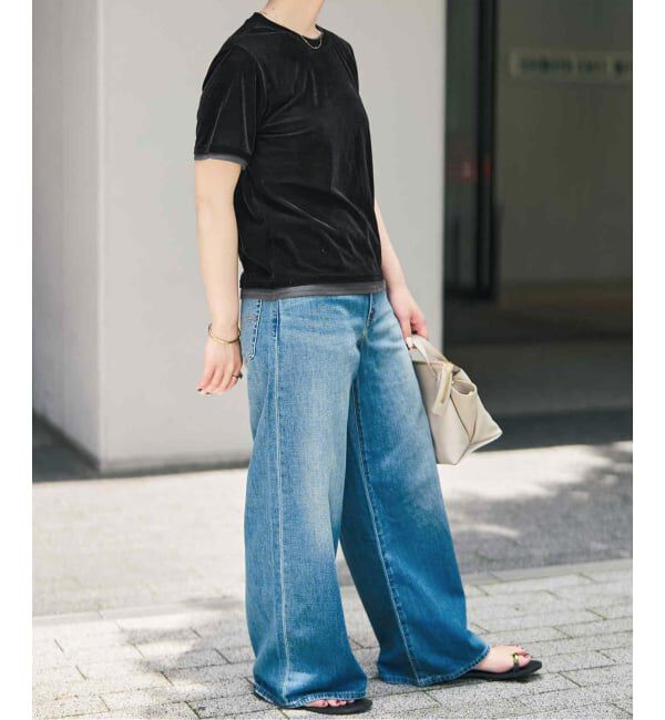 Spick and Span「《予約》ベロアレイヤードTシャツ」|Tシャツ・カットソー|