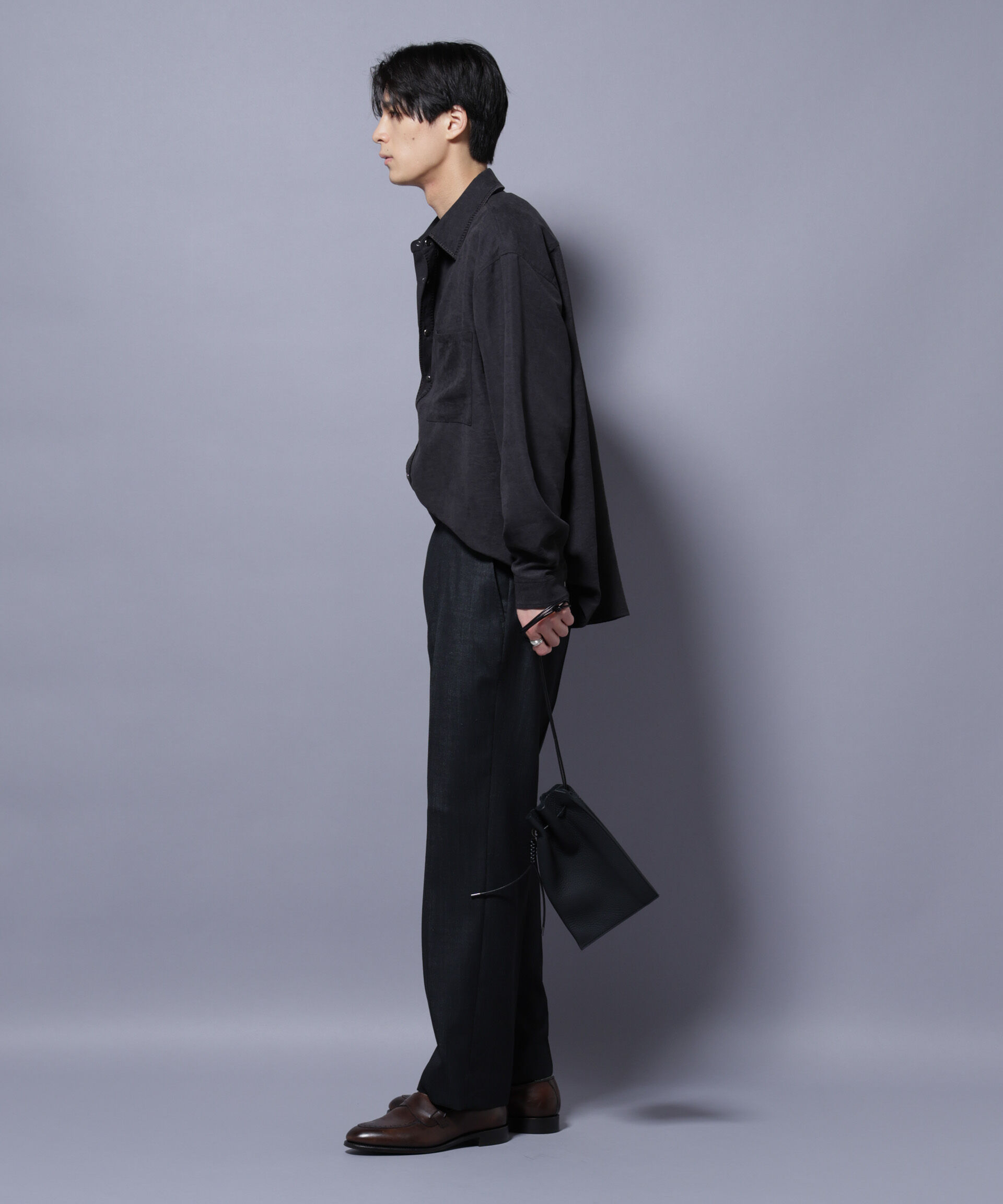 nano･universe「「N TROUSERS PREMIUM」ウールデニムストレートパンツ/STRETCH(セットアップ可)」|スーツ|
