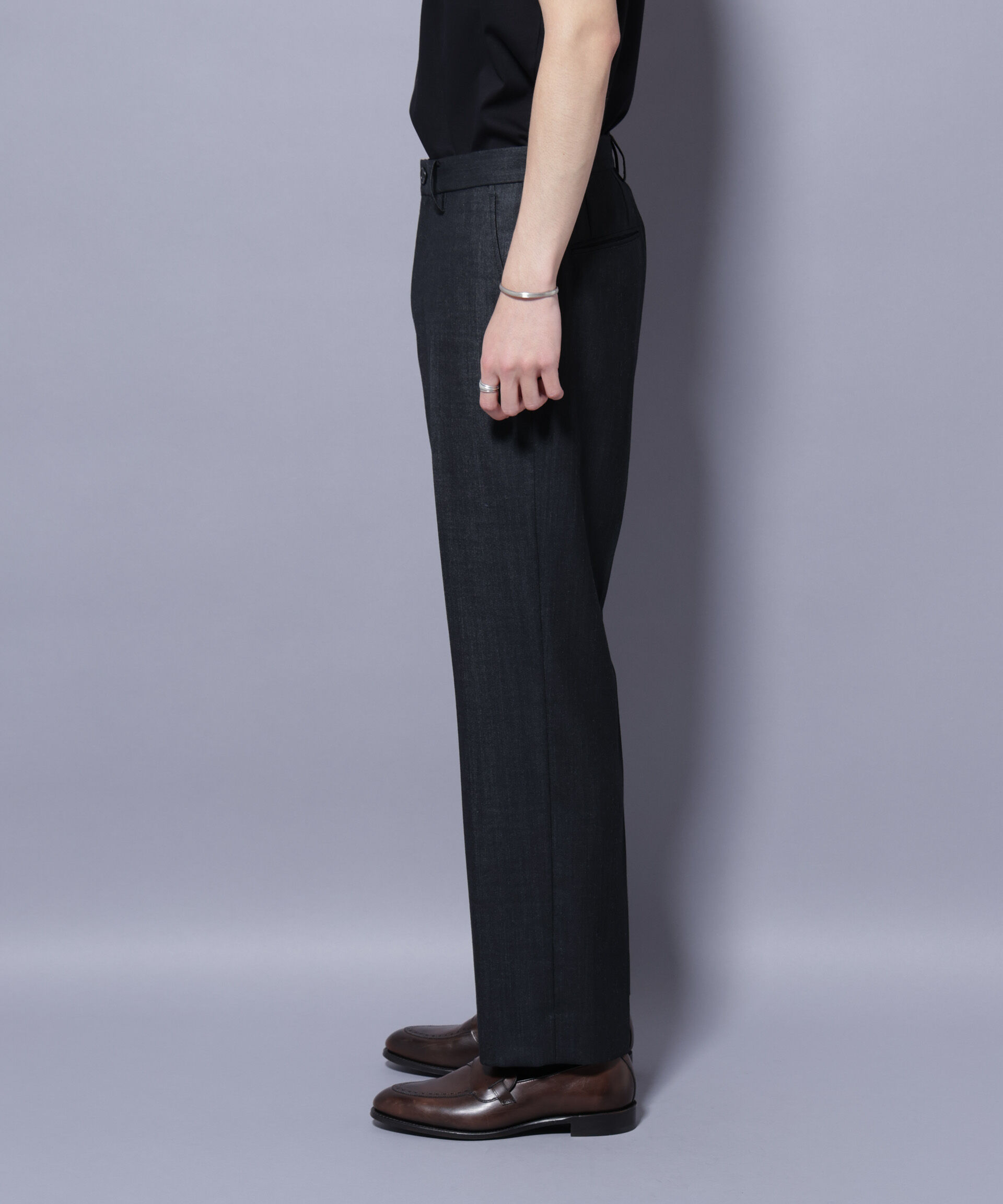 nano･universe「「N TROUSERS PREMIUM」ウールデニムストレートパンツ/STRETCH(セットアップ可)」|スーツ|