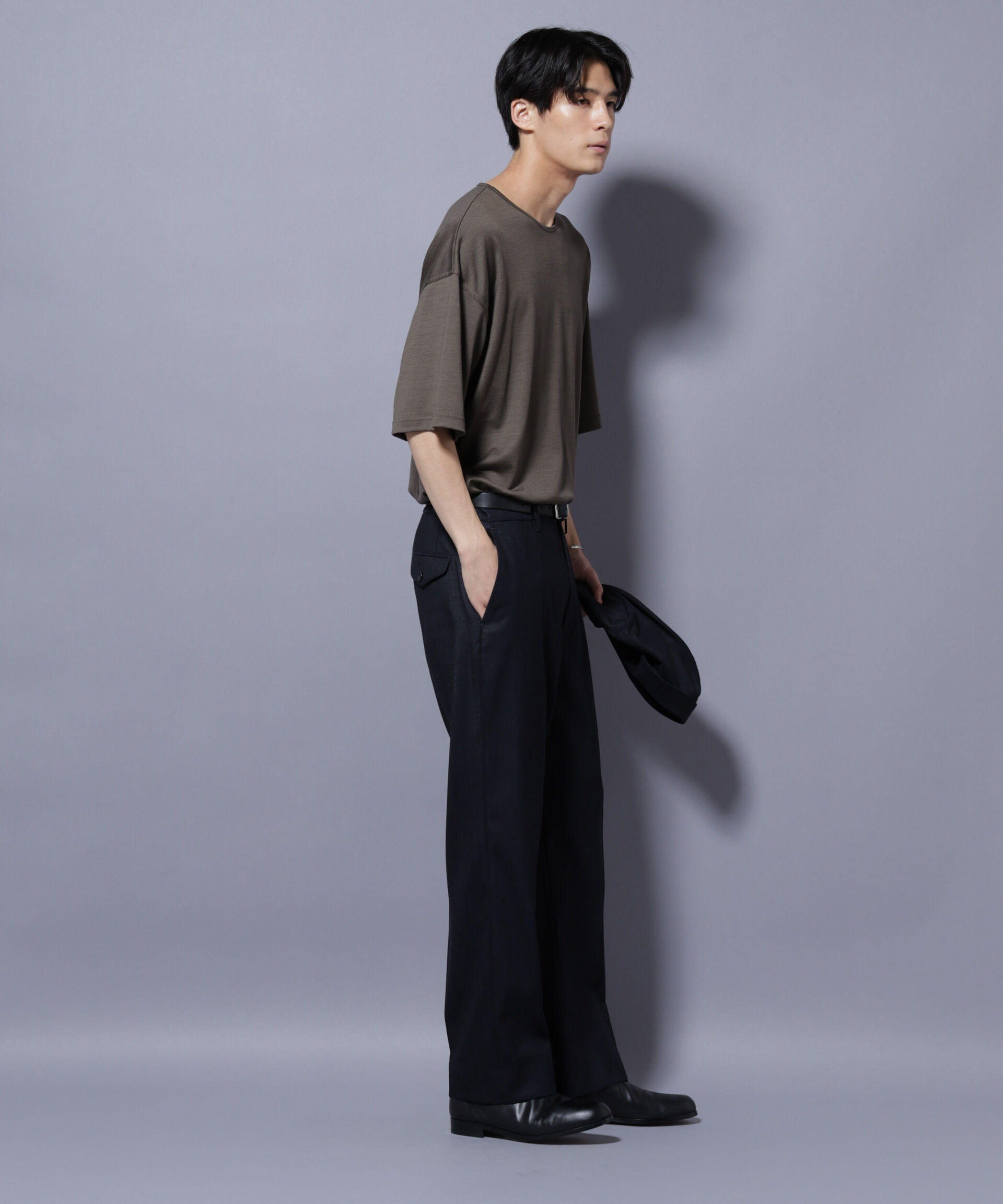 nano･universe「「N TROUSERS PREMIUM」ウールデニムストレートパンツ/STRETCH(セットアップ可)」|スーツ|