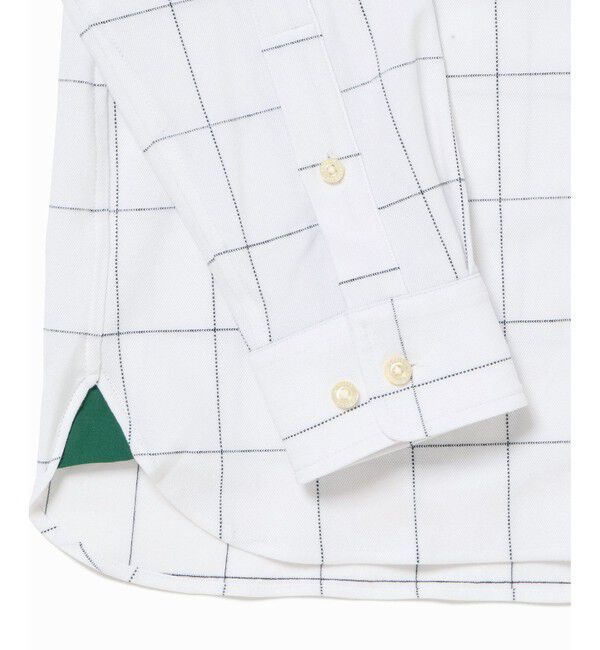 LACOSTE「2WAYストレッチ ウインドウペンチェックボタンダウンシャツ」|シャツ・ブラウス|