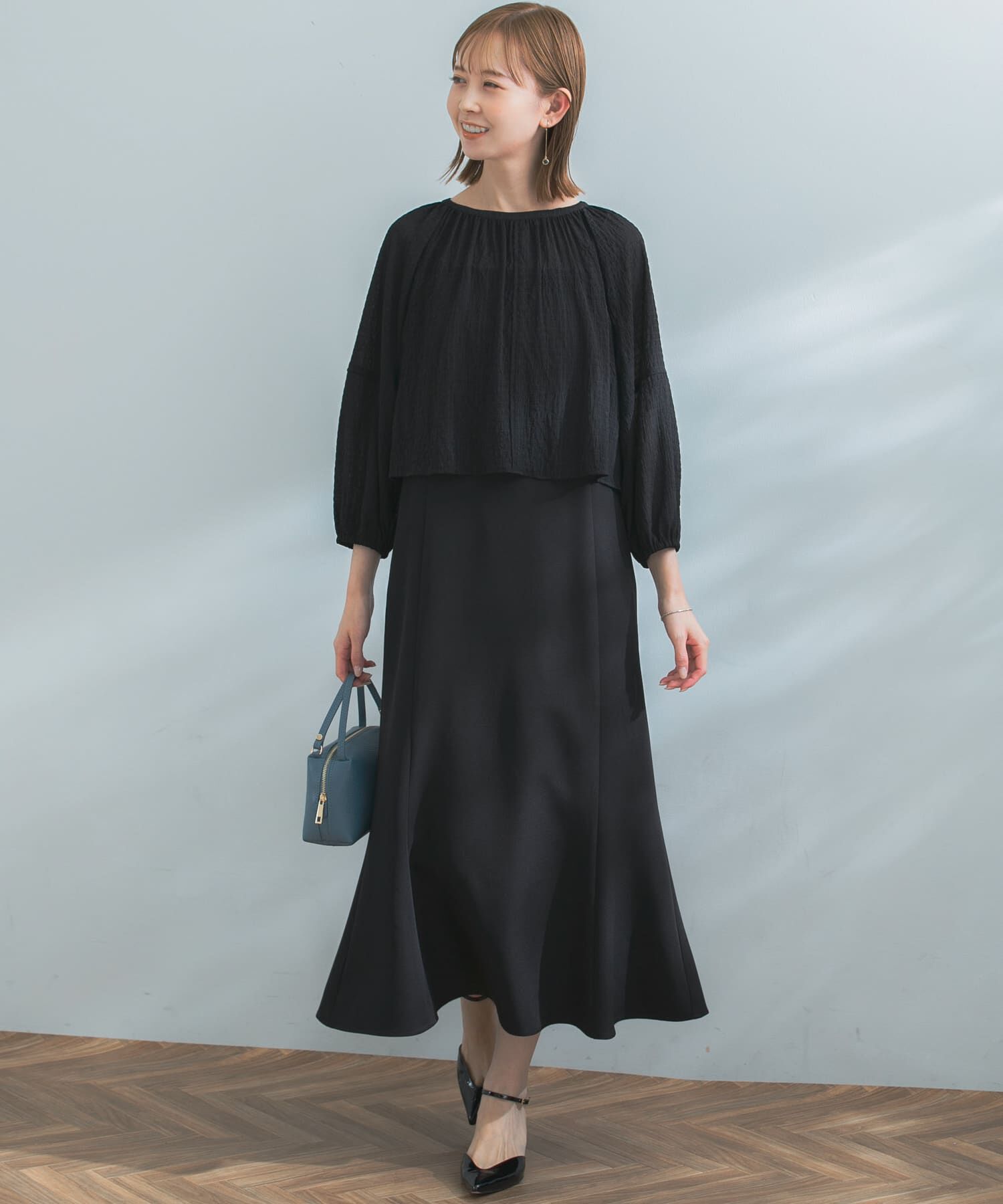 URBAN RESEARCH ROSSO「ブラウス&times;キャミセットワンピース」|ワンピース|