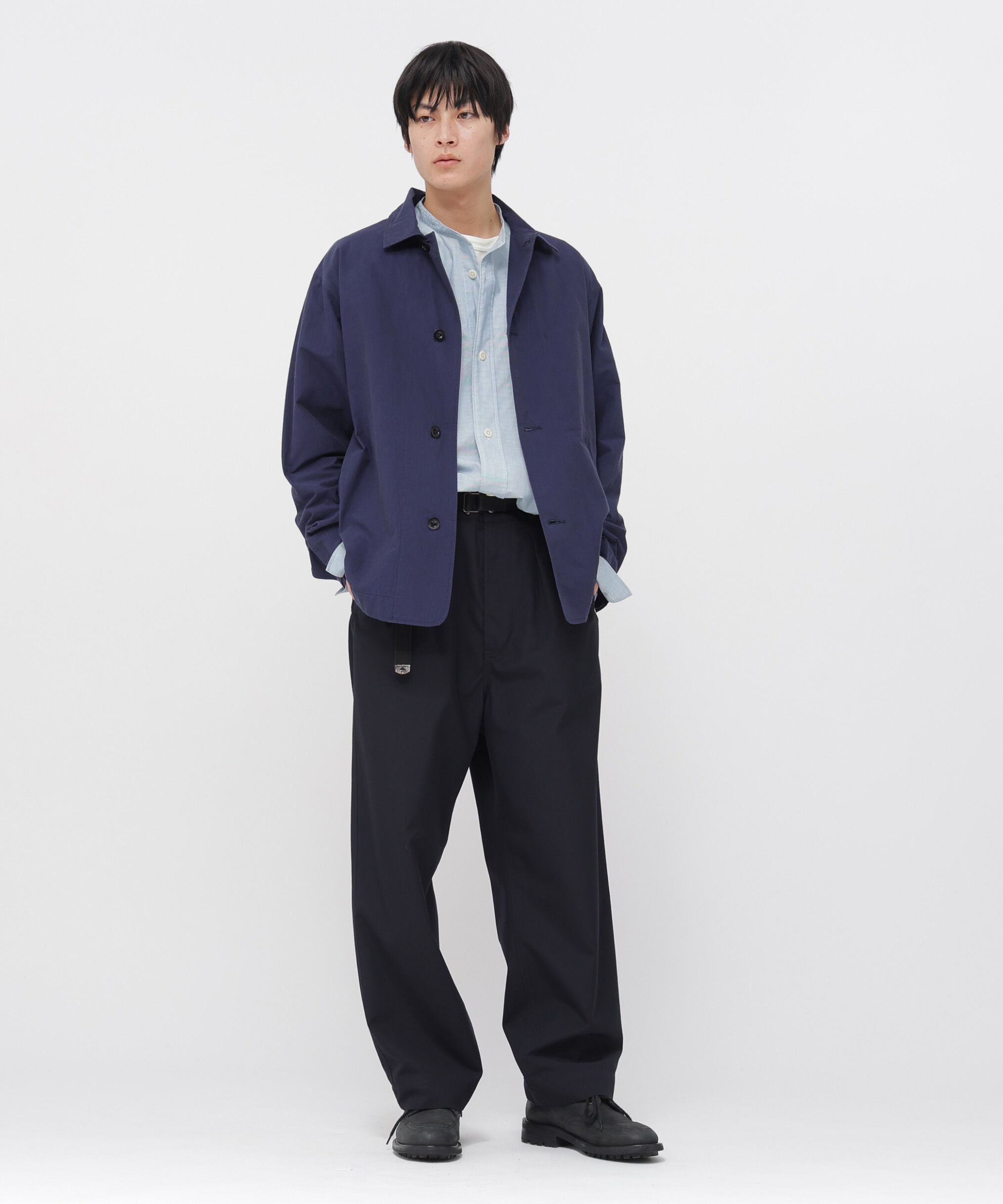 MHL.「WORN COTTON HAIRLINE STRIPE SHIRT」|シャツ・ブラウス|