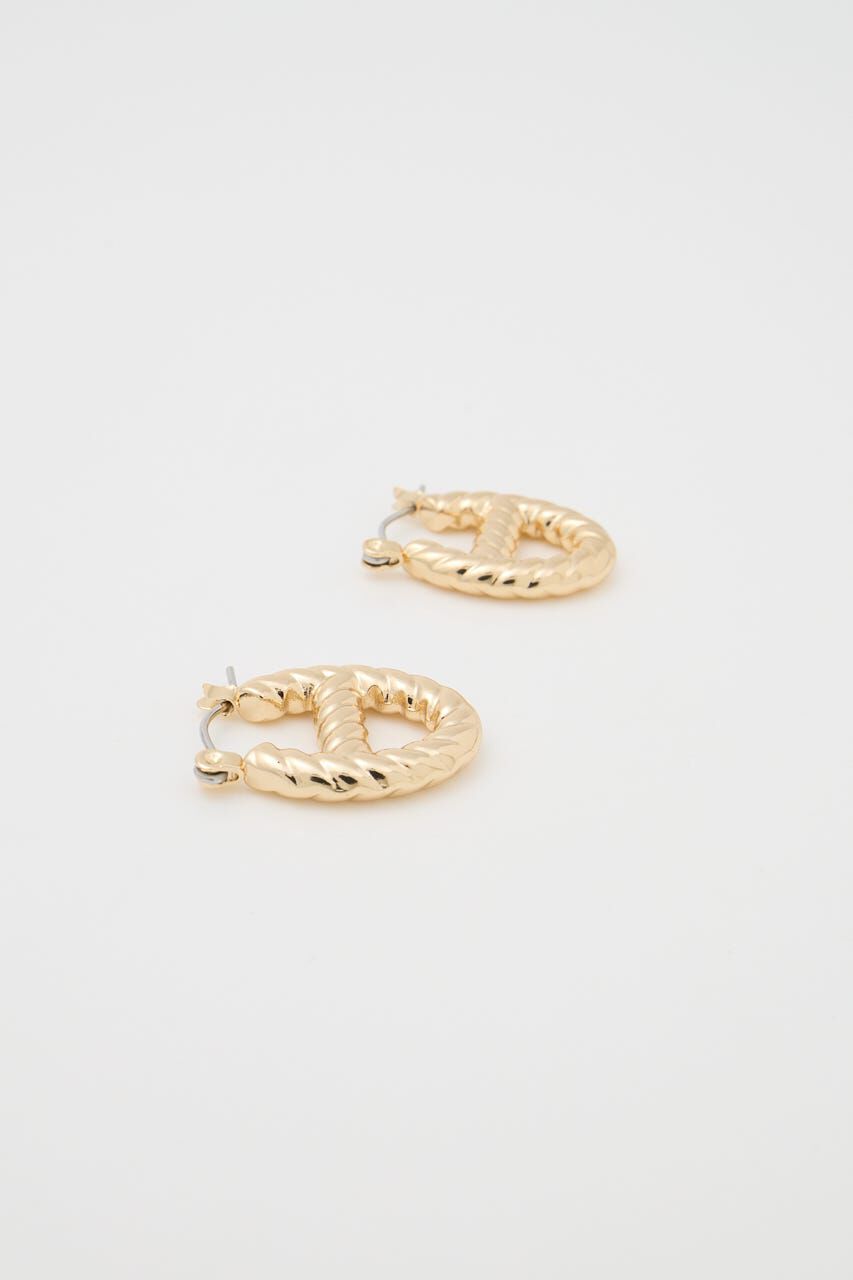 MOUSSY「OVAL ROPE HOOP イヤリング」|ピアス|