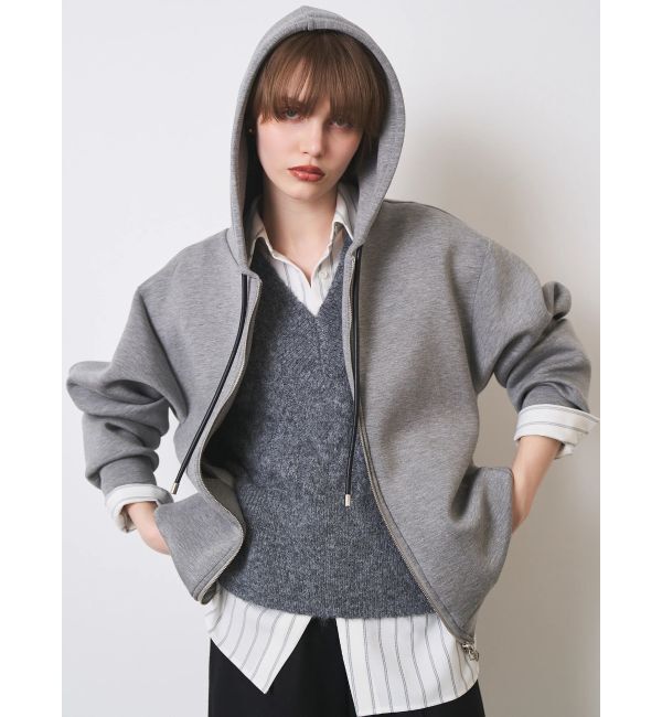 ELENDEEK「TUCK HEM ZIP HOODIE」|パーカー|