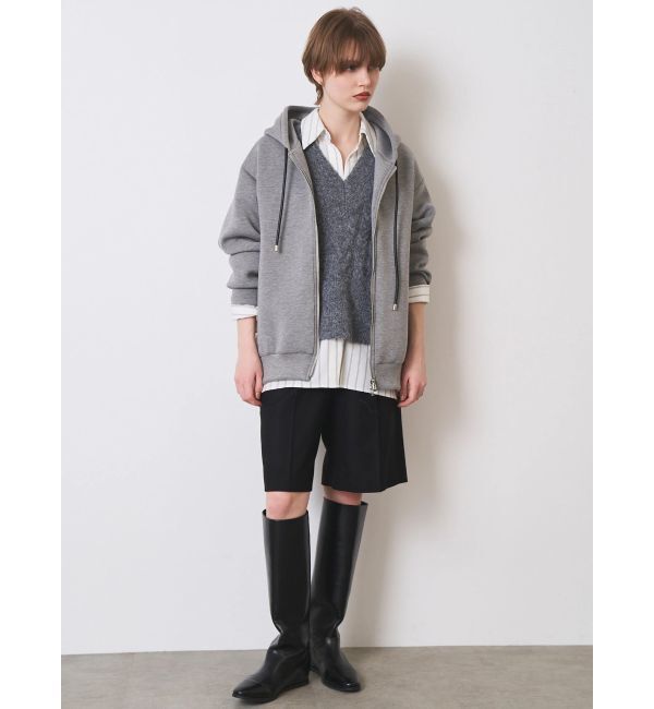 ELENDEEK「TUCK HEM ZIP HOODIE」|パーカー|