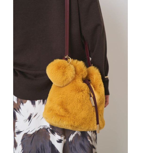 ELENDEEK「FUR BON BON CHARM BAG」|ショルダー・メッセンジャー|