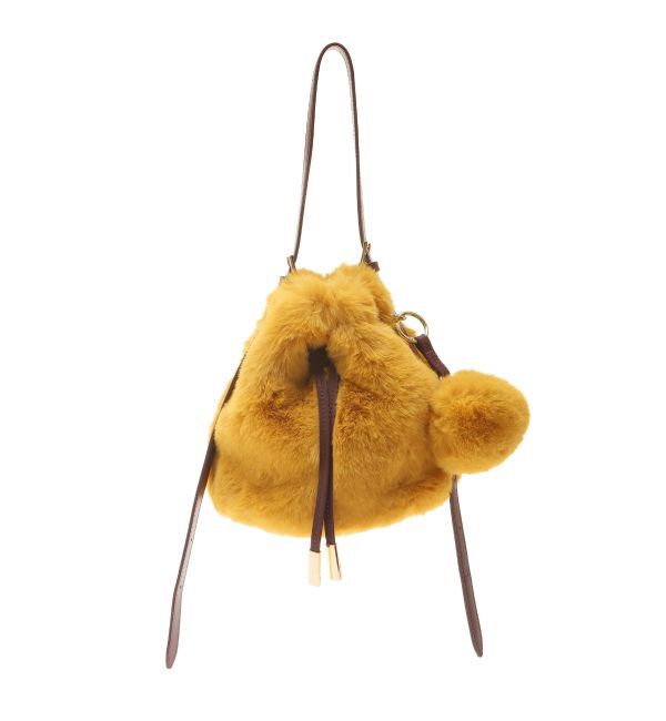 ELENDEEK「FUR BON BON CHARM BAG」|ショルダー・メッセンジャー|
