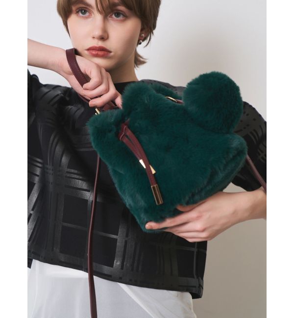 ELENDEEK「FUR BON BON CHARM BAG」|ショルダー・メッセンジャー|