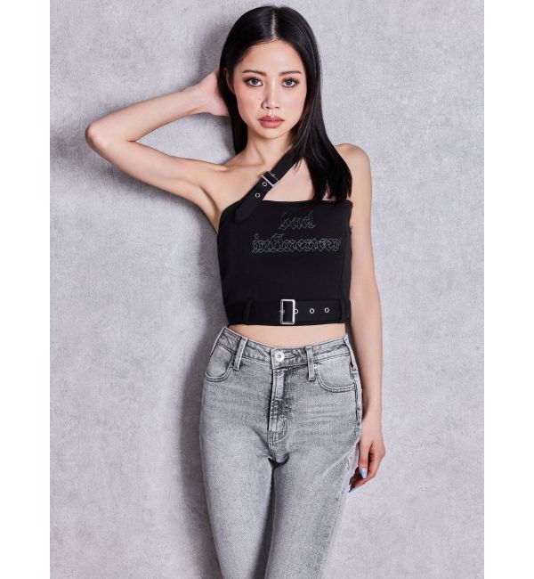 GYDA「slanted beltトップス」|キャミソール|