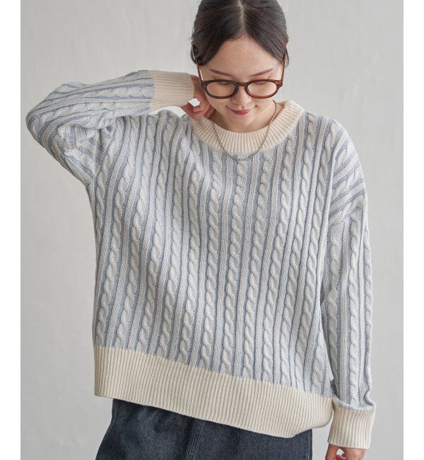 Lbc with Life「ケーブルニットプルオーバー」|カーディガン|