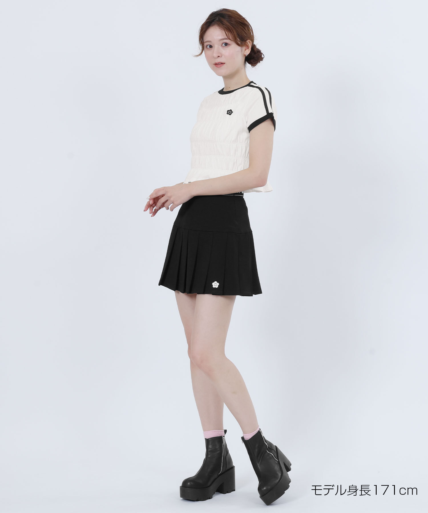 MARY QUANT「バイカラーシャーリング Tシャツ」|Tシャツ・カットソー|