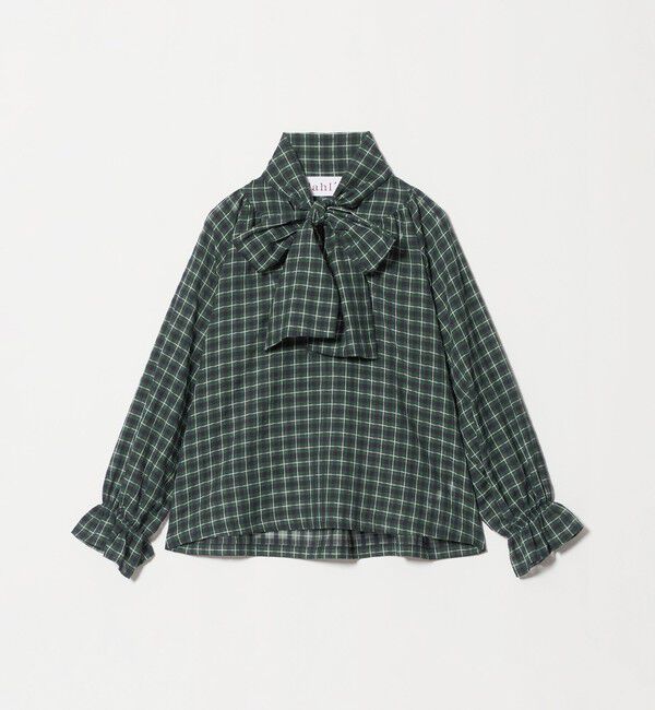 UNITED ARROWS「＜dahl&rsquo;ia＞ボウタイ チェック シャツ ブラウス」|シャツ・ブラウス|KELLY